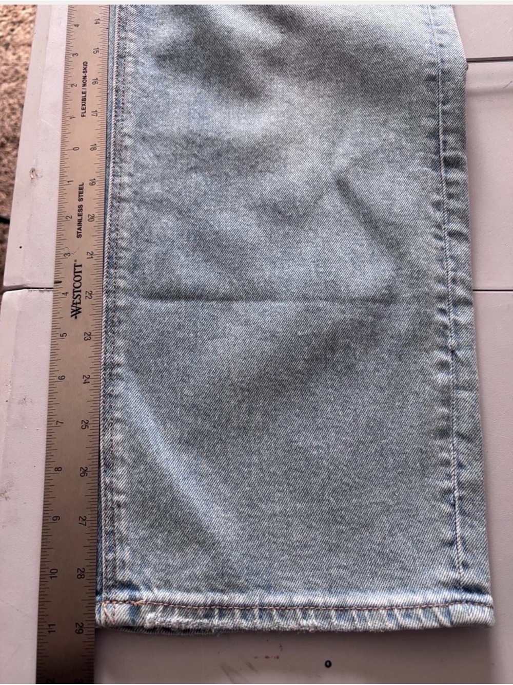 American Eagle Outfitters Super High Rise Straight Jeans Size 14 $70 - Picture 6 of 7